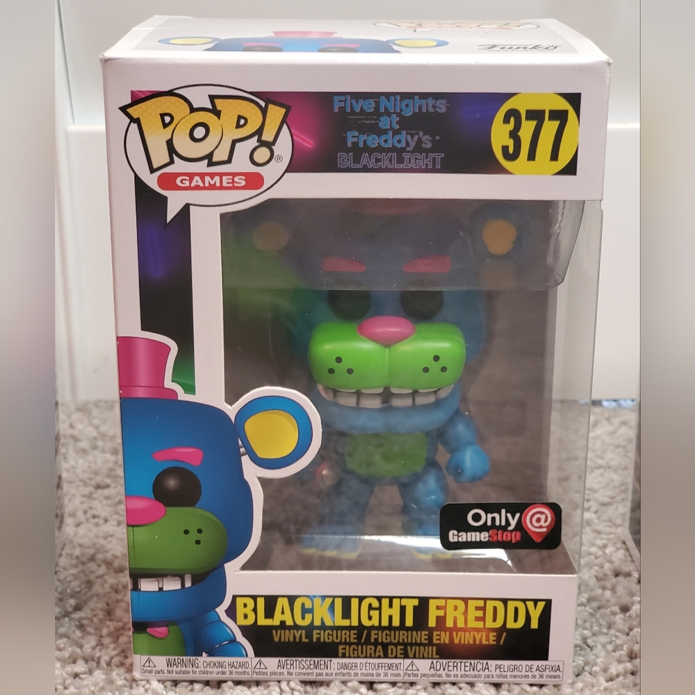 RARE! New Blacklight Series FNAF Funko Pop, Blacklight Articulated Figures - Picture 11 of 14